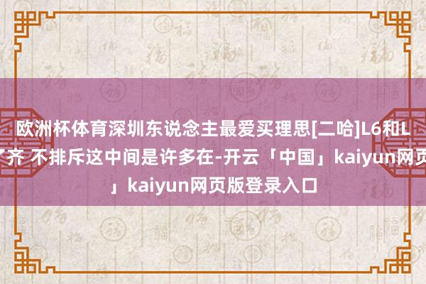 欧洲杯体育深圳东说念主最爱买理思[二哈]L6和L7销量腾飞了齐 不排斥这中间是许多在-开云「中国」kaiyun网页版登录入口