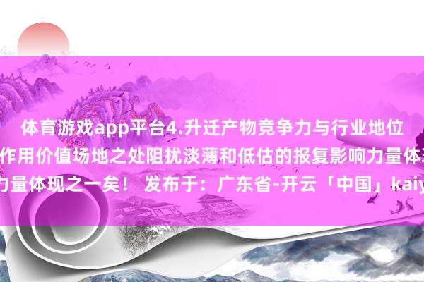 体育游戏app平台4.升迁产物竞争力与行业地位等方面也具有积极真理和作用价值场地之处阻扰淡薄和低估的报复影响力量体现之一矣！ 发布于：广东省-开云「中国」kaiyun网页版登录入口